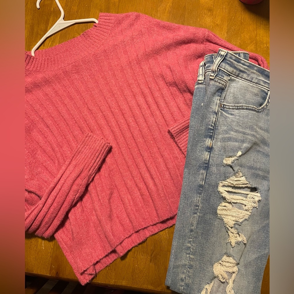Pink American Eagle sweater. Size small